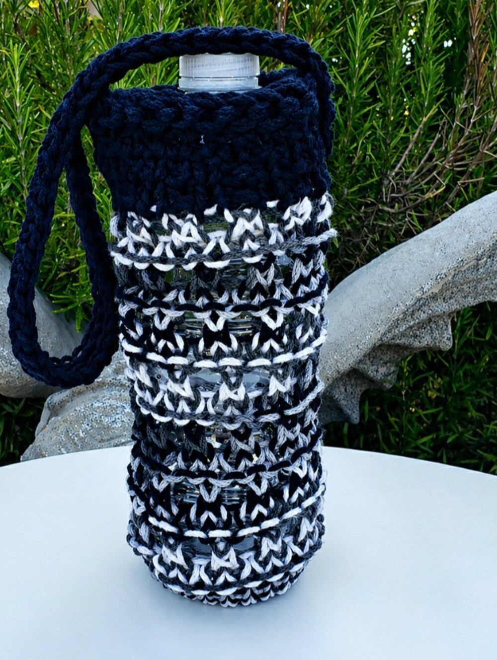 Handmade Knit Water Bottle Holder
